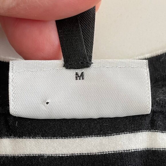 Noisy May NM Summer SS Striped Straight Hem T-Shirt Dress Black + White Sz M - Picture 9 of 12